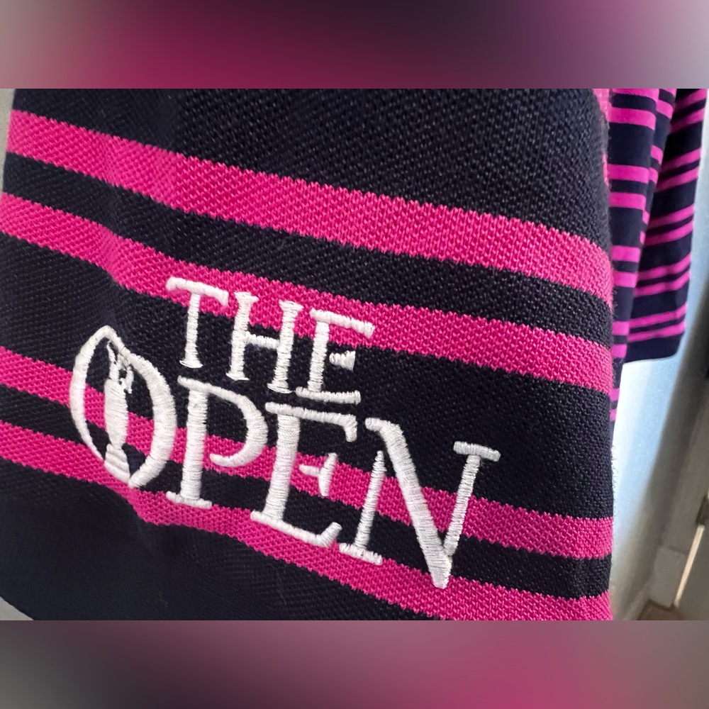 Polo Golf Ralph Lauren Performance Shirt Navy & Pink Embroidered Logo Men’s XL - Picture 5 of 9